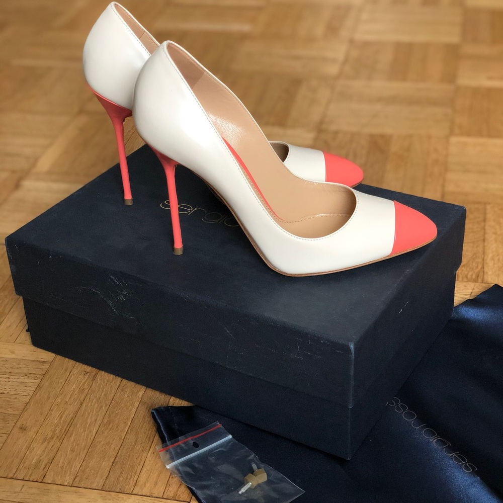 NWT Sergio Rossi Scarpe Donna Blunt Heel
